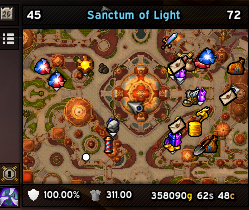 Minimap with the Location Panel above showing zone and coordinates